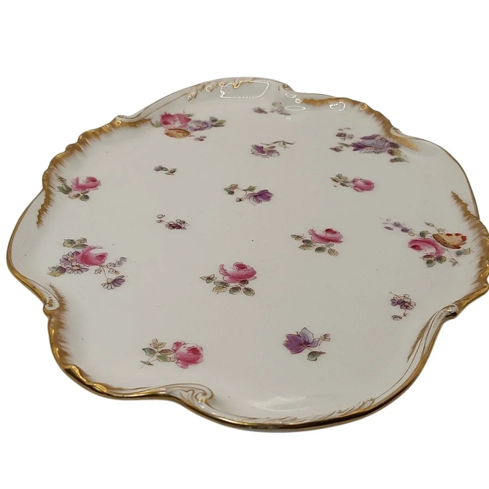 Vintage Limoges‎ Porcelain Tray Vanity Dresser Charles Haviland CFH GDM France